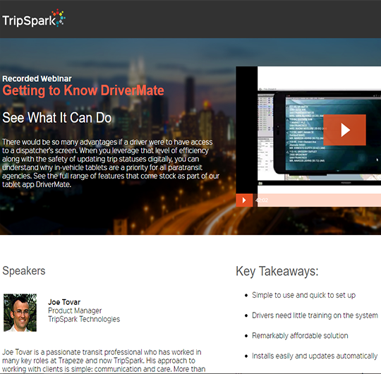 DriverMate Webinar