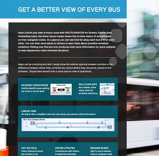 Route Monitor | Get A Better View of Every Bus