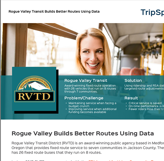 Rogue Valley Transit Case Study