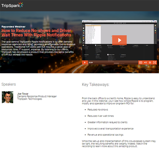 TripSpark Notifications: the standalone solution for communicating with your riders.