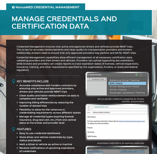 Credential Management Solution Sheet