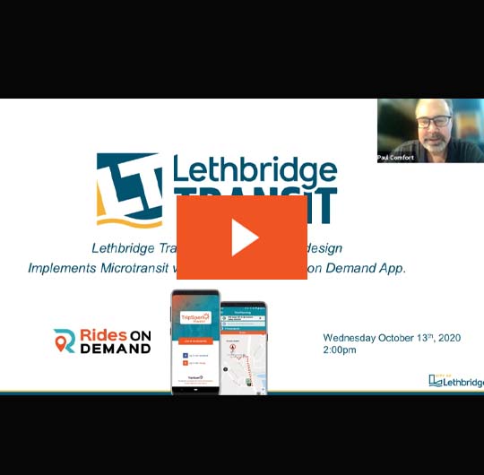 Lethbridge Redesigns Fixed Route & Adds Microtransit Webinar