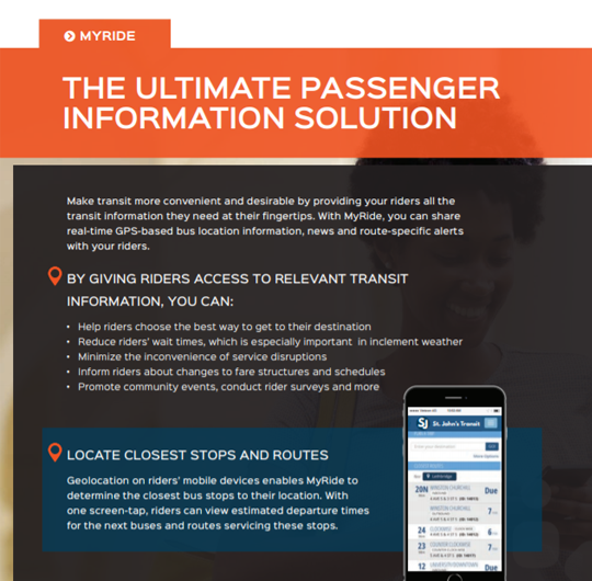 MyRide: The Ultimate Passenger Information System and Mobile Solution