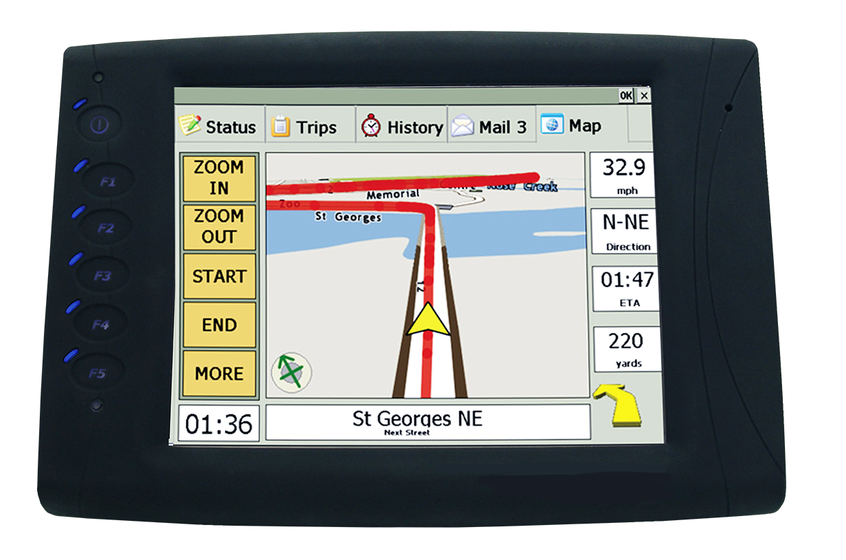 GPS screen on Ranger console