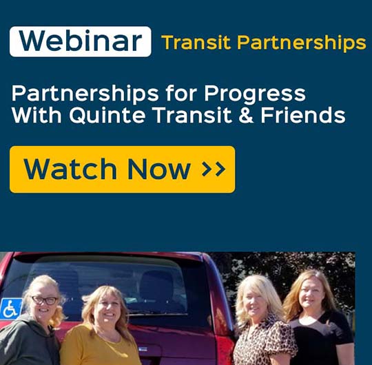 Coordinated Transportation & Regional Partnerships Quinte Webinar