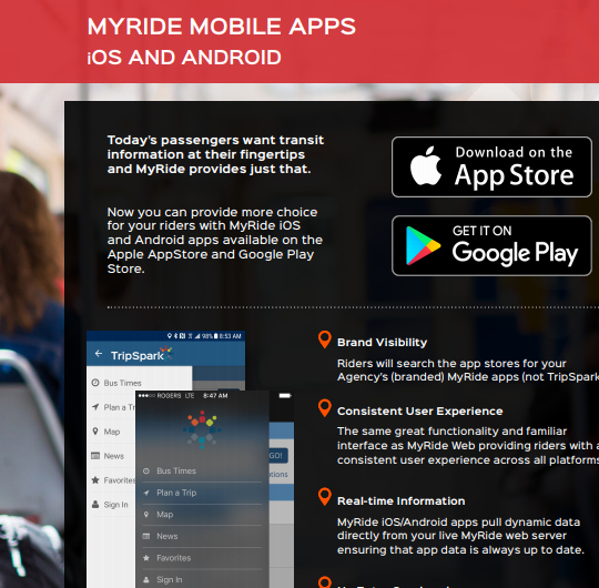 MyRide Mobile Apps Solution Sheet
