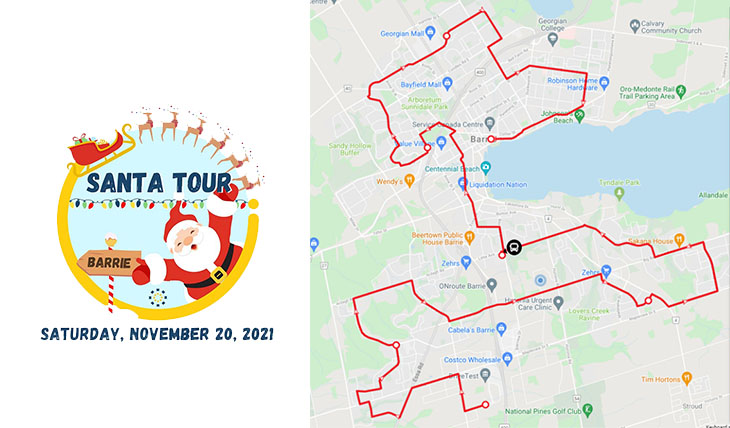 Barrie’s Santa Tour Goes High Tech With a “Santa Tracker”